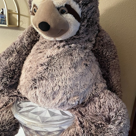 Plush JUMBO Sloth 36 Inch Fluffy Huge Sloth Plush Animal - Picture 6 of 14
